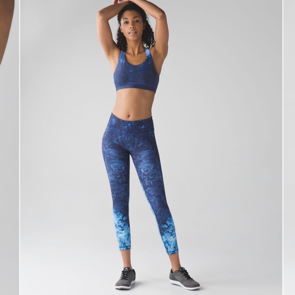 Lululemon speed wunder tight deep sea 10